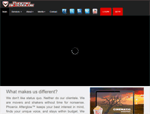 Tablet Screenshot of phoenixafterglow.com